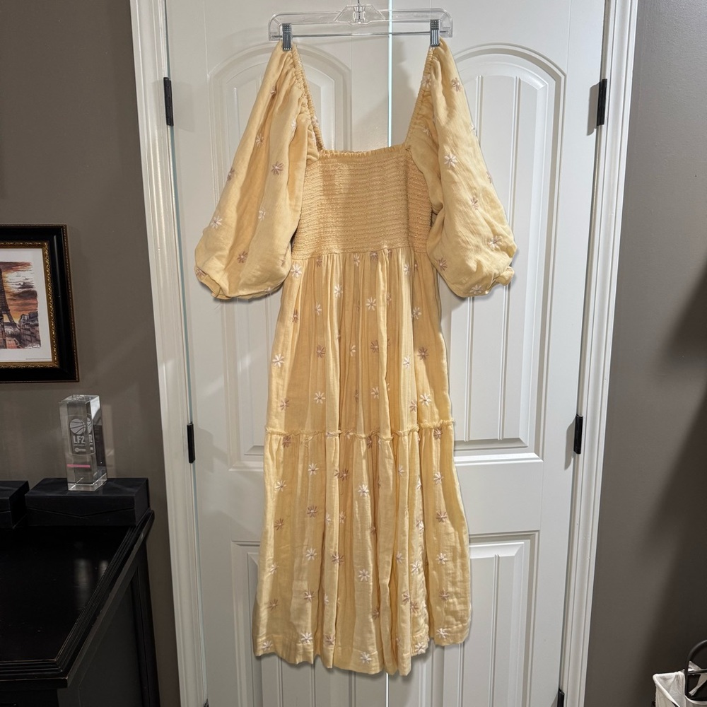Free People Dahlia embroidered maxi dress